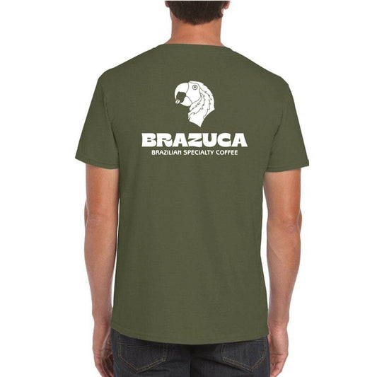 Brazuca Coffee T-shirt - Olive Green - Brazuca Coffee 